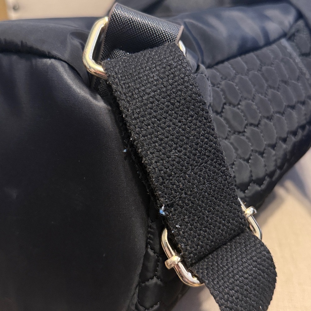 Aimee Kestenberg Quilted “Sardinia” Nylon Black Backpack - Picture 8 of 16